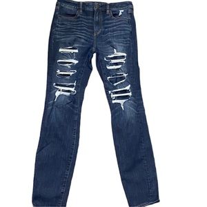 American Eagle Distressed High Rise Skinny